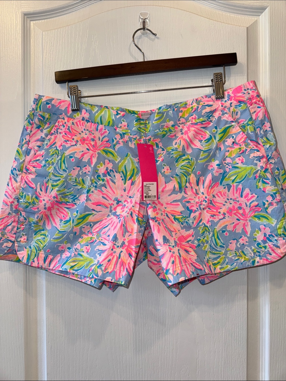 Lilly Pulitzer Pink & Blue Floral Bermuda Shorts